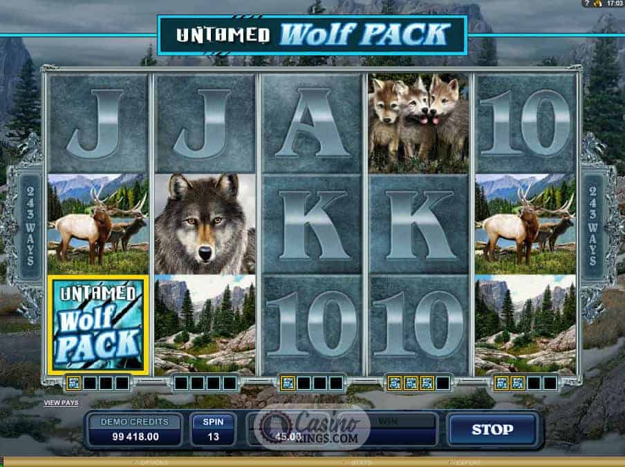 Image result for untamed wolf pack slot