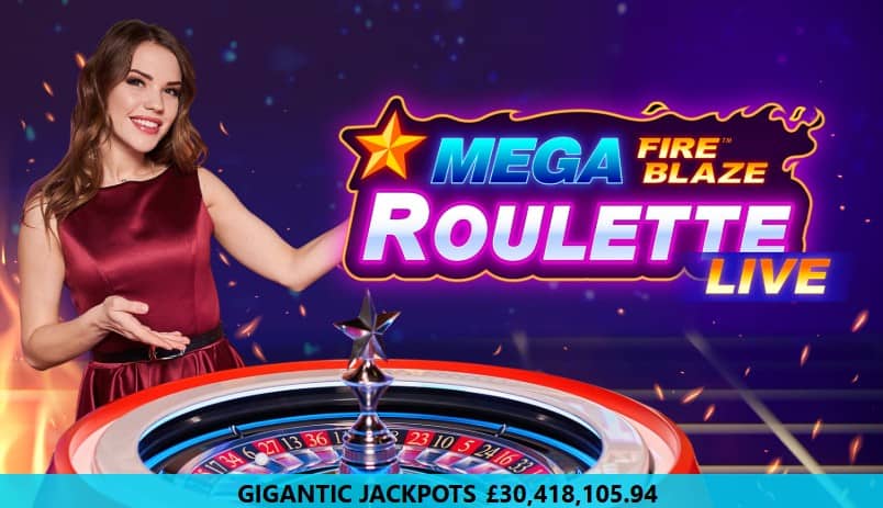 mega fire blaze roulette live review