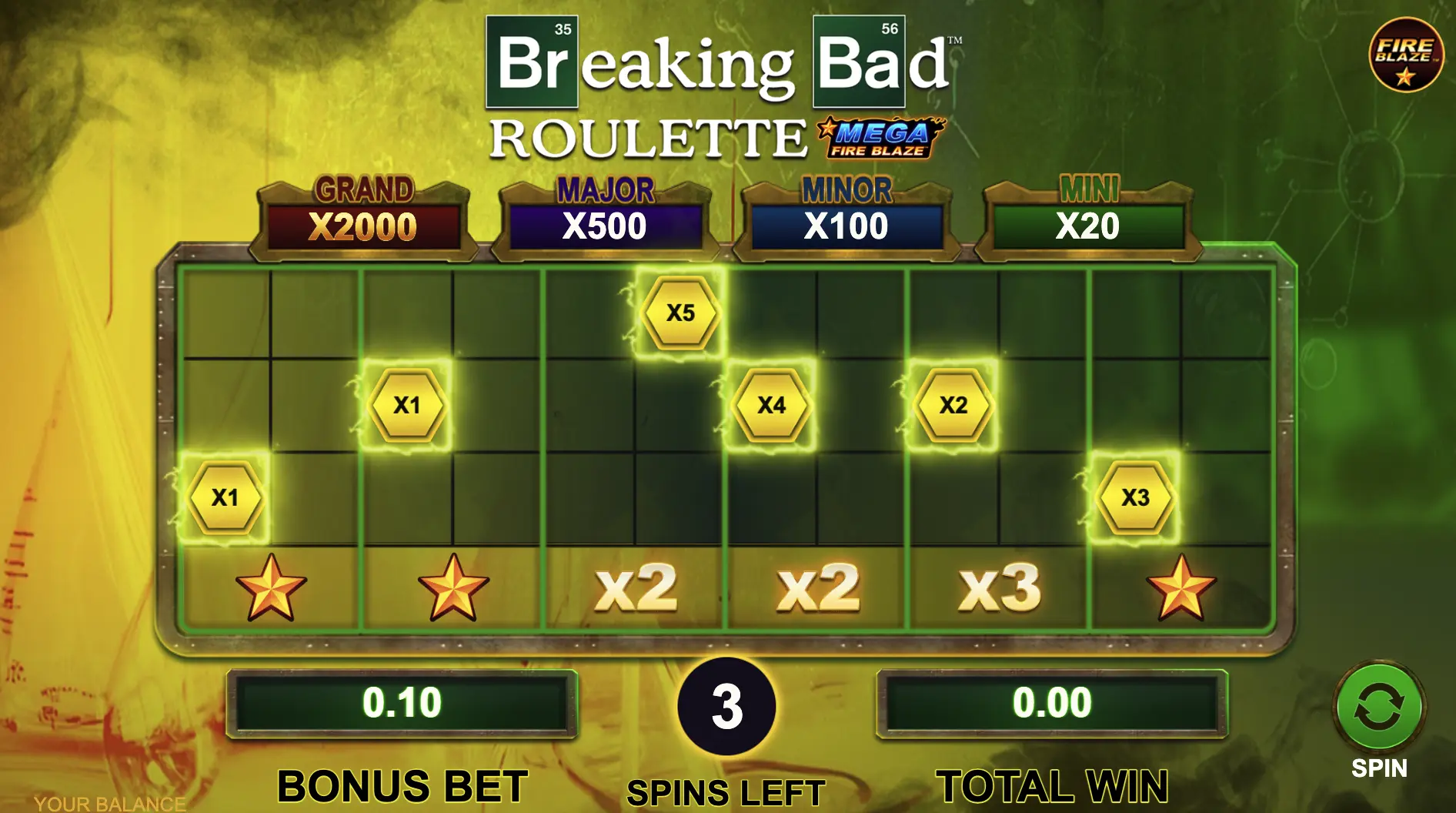 Mega Fire Blaze: Breaking Bad Roulette
