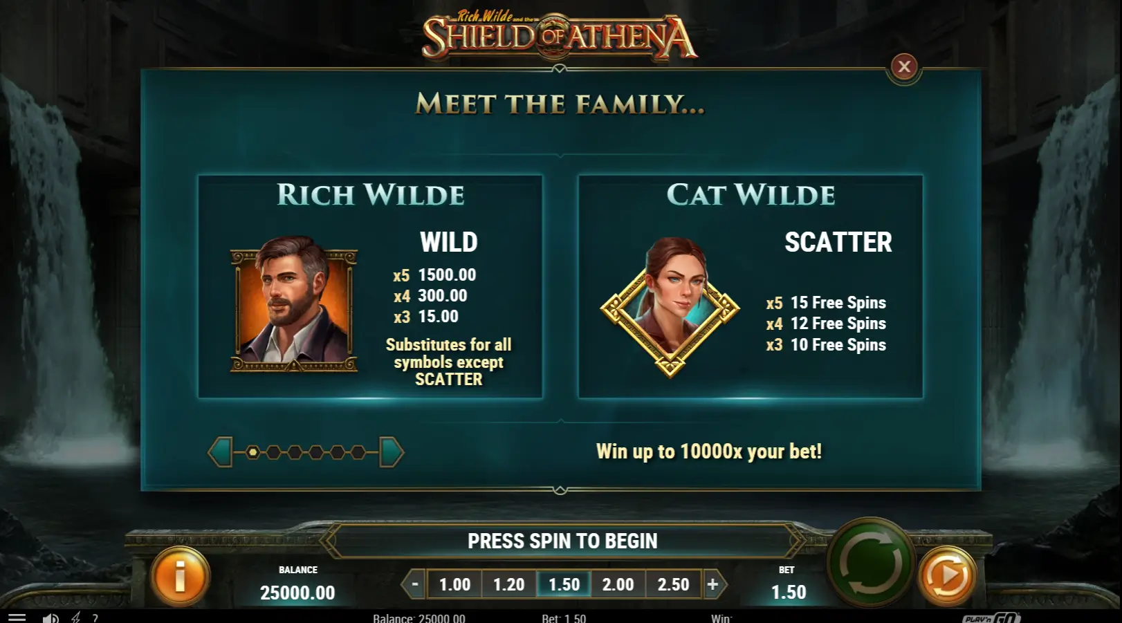 Rich Wilde and the Shield of Athena Slot