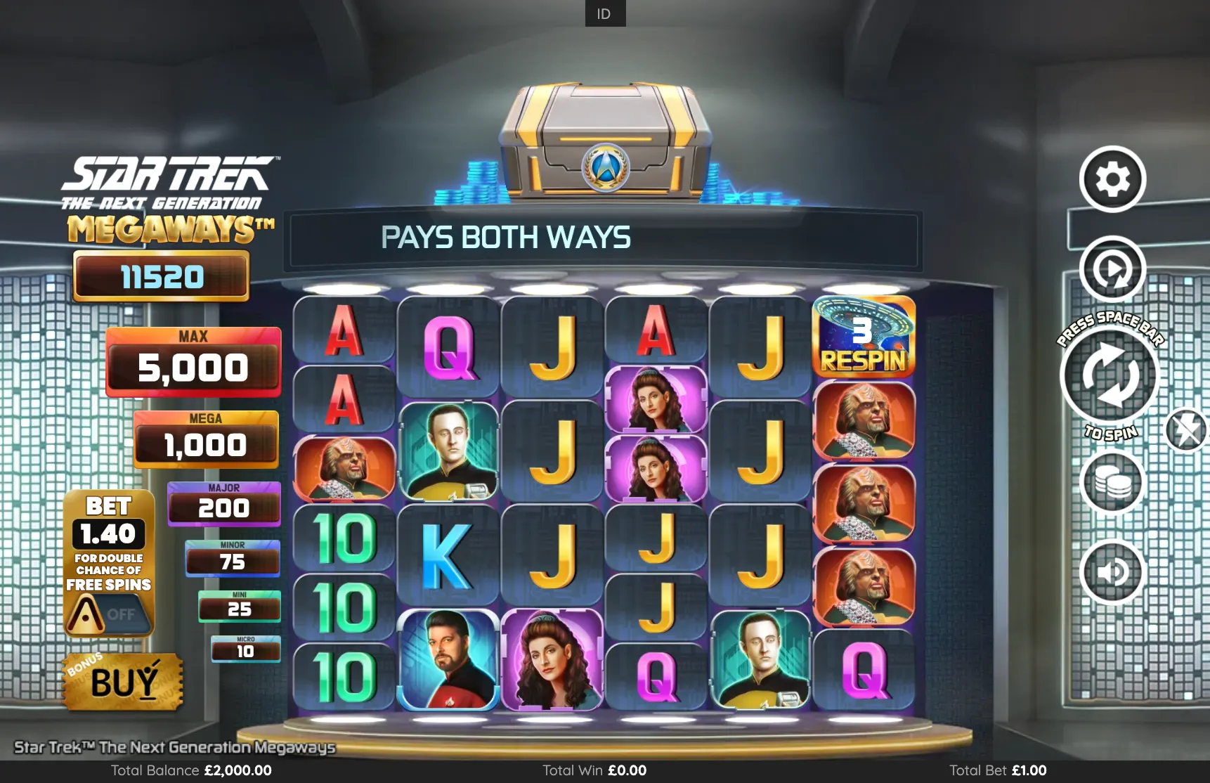 Star Trek: The Next Generation Megaways